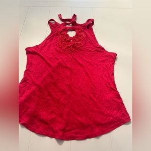 Red tank top